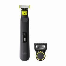 Philips Norelco OneBlade Pro trimmer handle with blade guard and comb