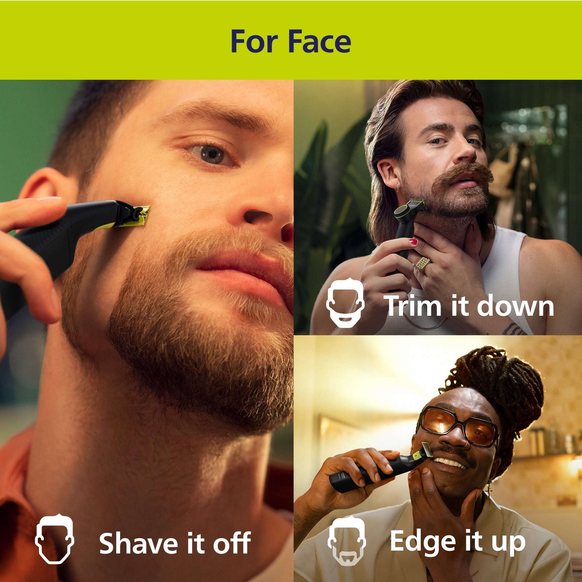 Philips Norelco Oneblade 360 Pro Hybrid Face & Body Electric Trimmer QP6542/70