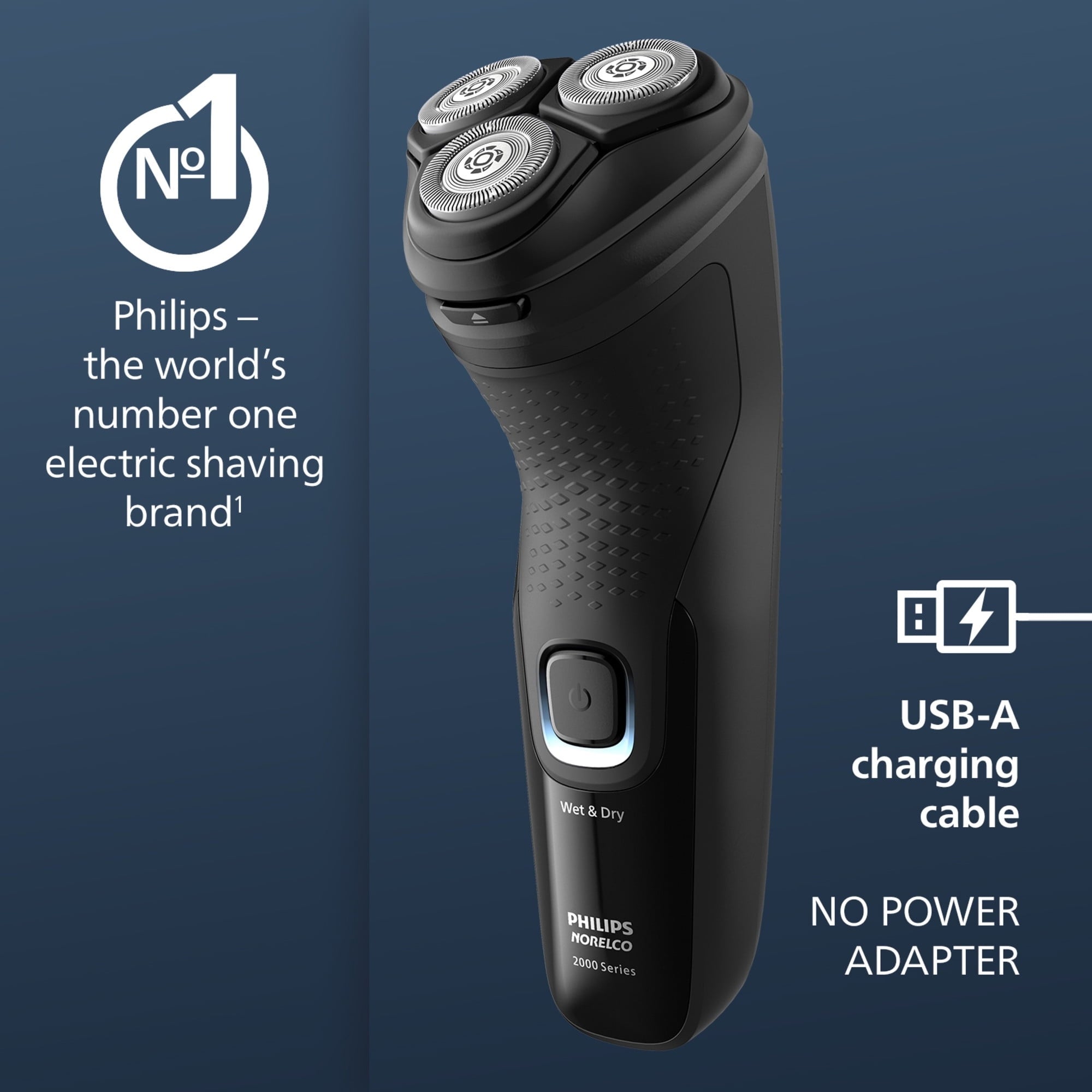 Philips Norelco Shaver 2400, Cordless Electric Shaver with Pop-Up Trimmer