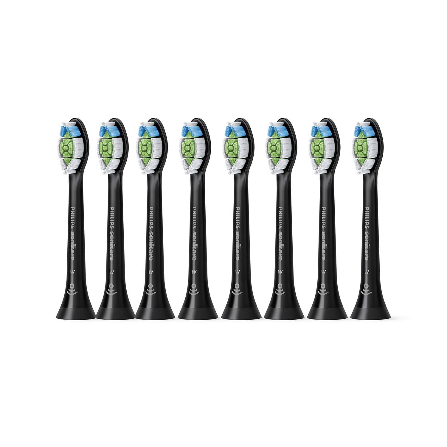Philips Sonicare DiamondClean Replacement Toothbrush Heads, Black, 8 ct.