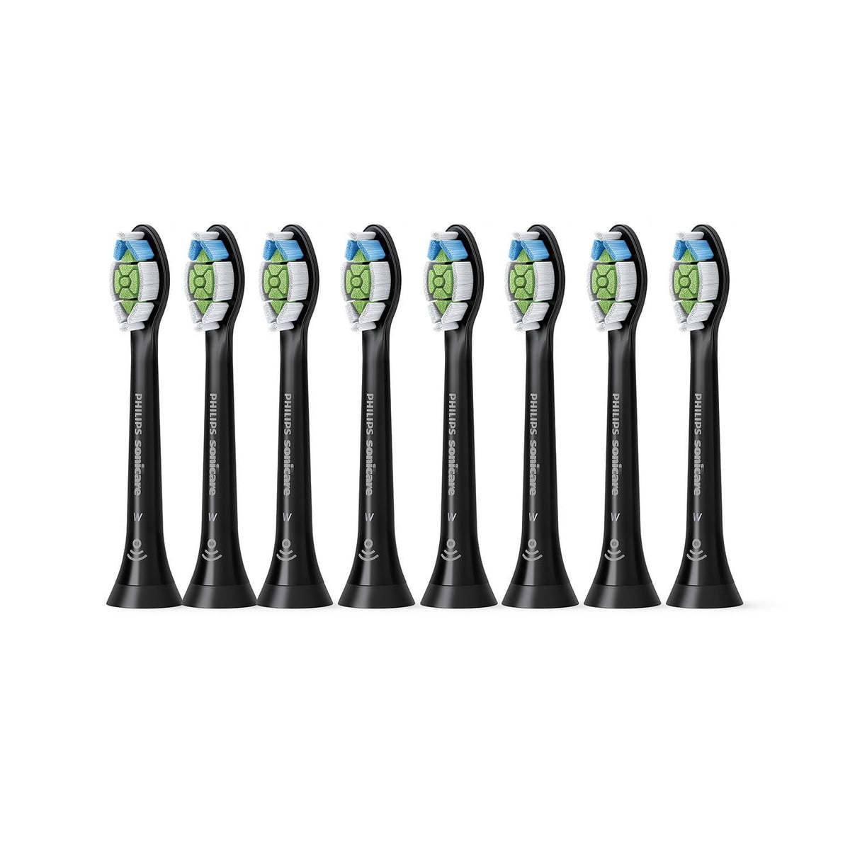 Philips Sonicare DiamondClean Replacement Toothbrush Heads, Black, 8 ct.