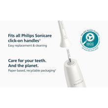Toothbrush head for Philips Sonicare click-on handles with recyclable paper packaging