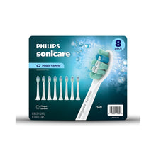 Philips Sonicare replacement toothbrush head 8-pack, C2 plaque control, soft bristles