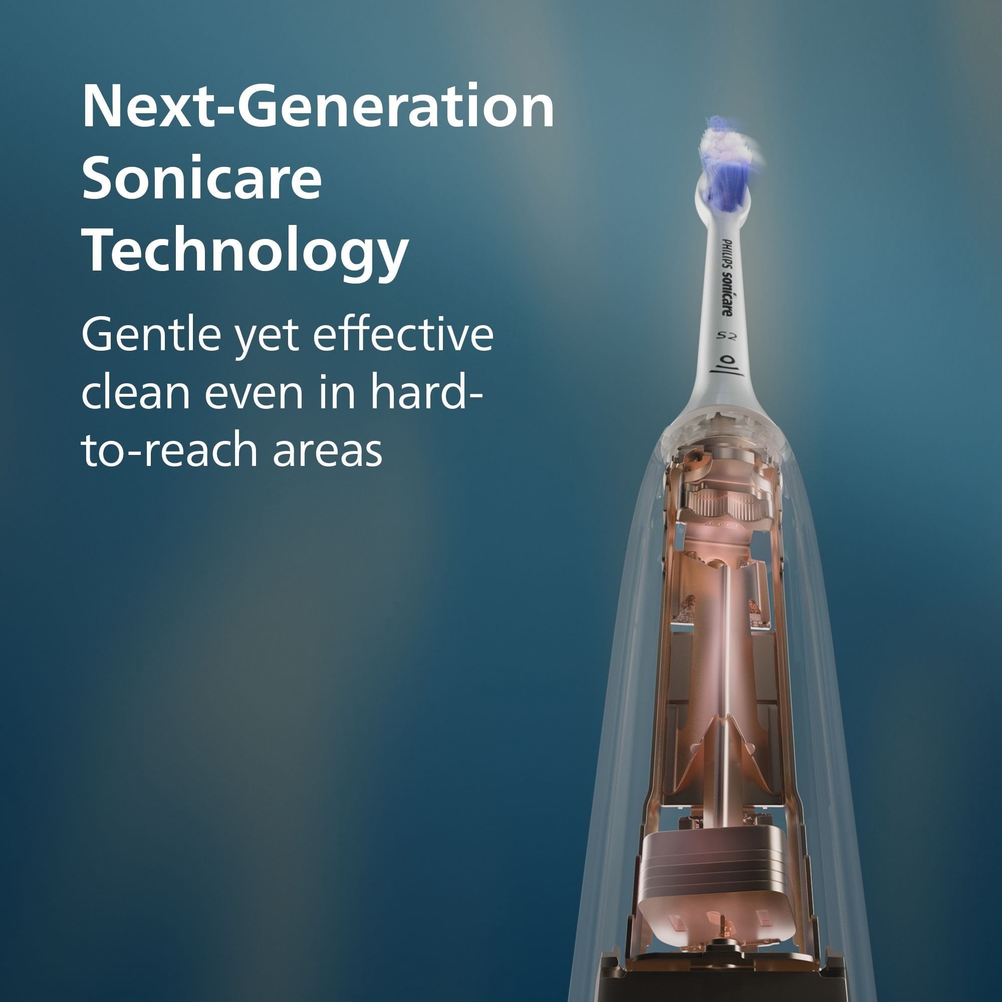 Philips Sonicare Total Clean Rechargeable Toothbrush, White and Black, 2 pk.