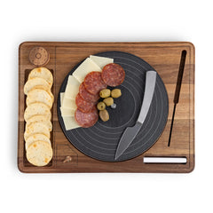 Picnic Time Turntable Cheese Board with Knife