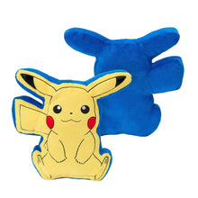 Blue Pikachu plush hugger pillow with yellow face and red cheek details