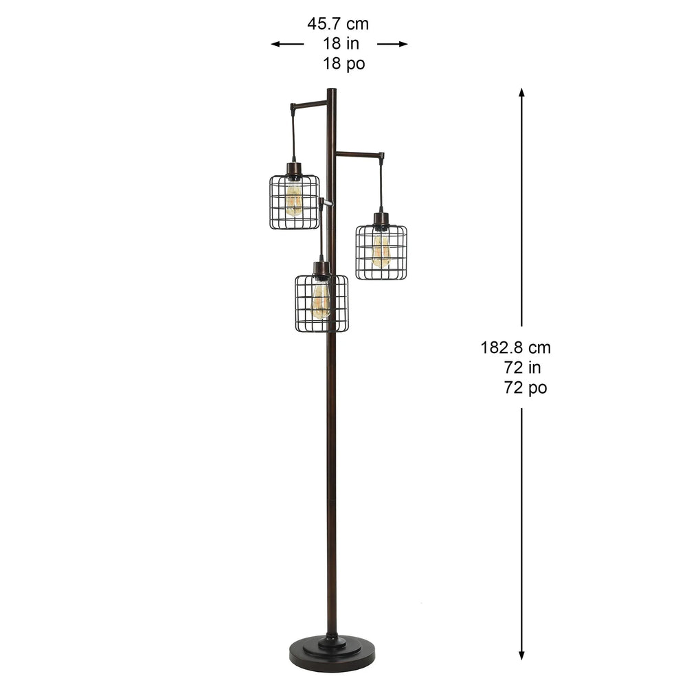 Piper 3-Light Floor Lamp - USA MEGA SHOP