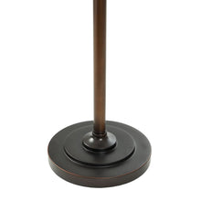 Matte black circular base for a floor lamp