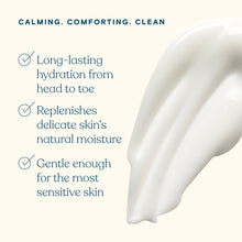 White lotion smear for baby skin care
