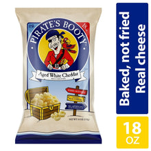 Aged white cheddar puffs bag with baked, not fried and real cheese, 18 oz