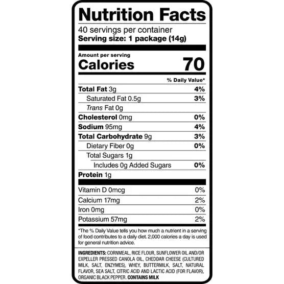 Pirate's Booty Aged White Cheddar Snack, 0.5 oz, 40-count - USA MEGA SHOP