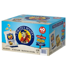 Cheese snack box, 40-count, with Pirate's Booty branding and baked-not-fried badge