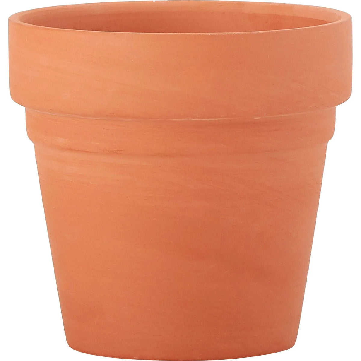 Plaid Unpainted Surface, Medium Terra Cotta Flower Pot, 3 Piece, 4"