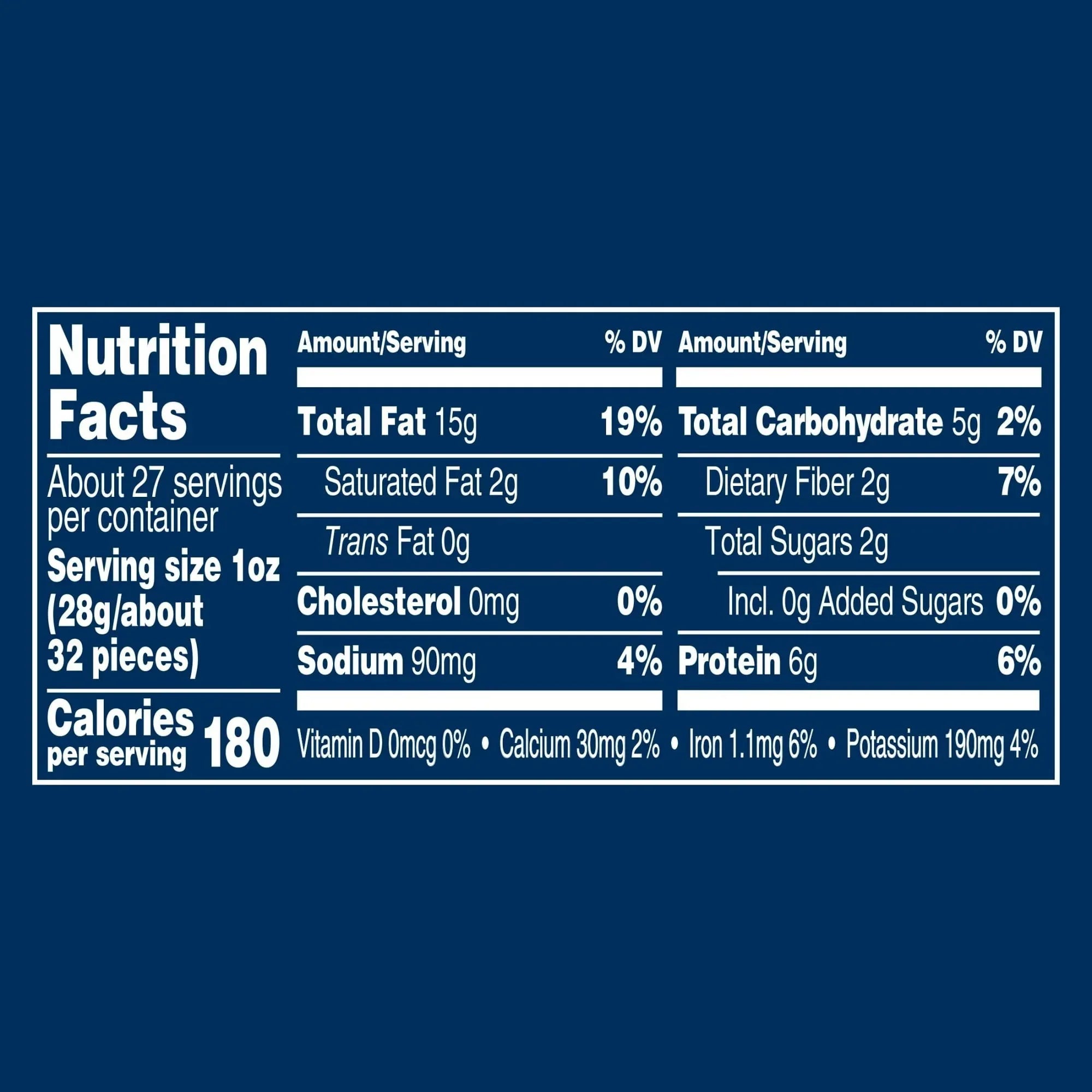 PLANTERS Salted Mixed Nuts, Party Snacks, Plant-Based Protein, 27 oz Canister