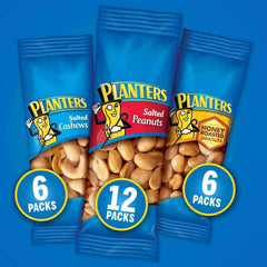 Planters Variety Pack Cashews & Peanuts, 24 pk.
