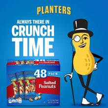 Salted peanuts 48-pack carton with “Crunch Time” character graphics