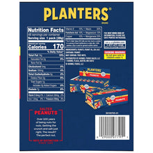 Back panel nutrition facts and barcode for salted peanuts 48-pack carton