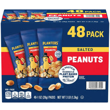 Salted peanuts 48-pack carton with single-serve bags, net wt 3 lb (1.3 kg)