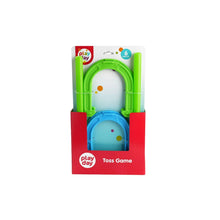 play day Toss Game toy package featuring blue and green arches with two green stakes