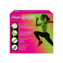 Playtex SPORT unscented tampons box, Regular/Super, Flex Fit, 48 count
