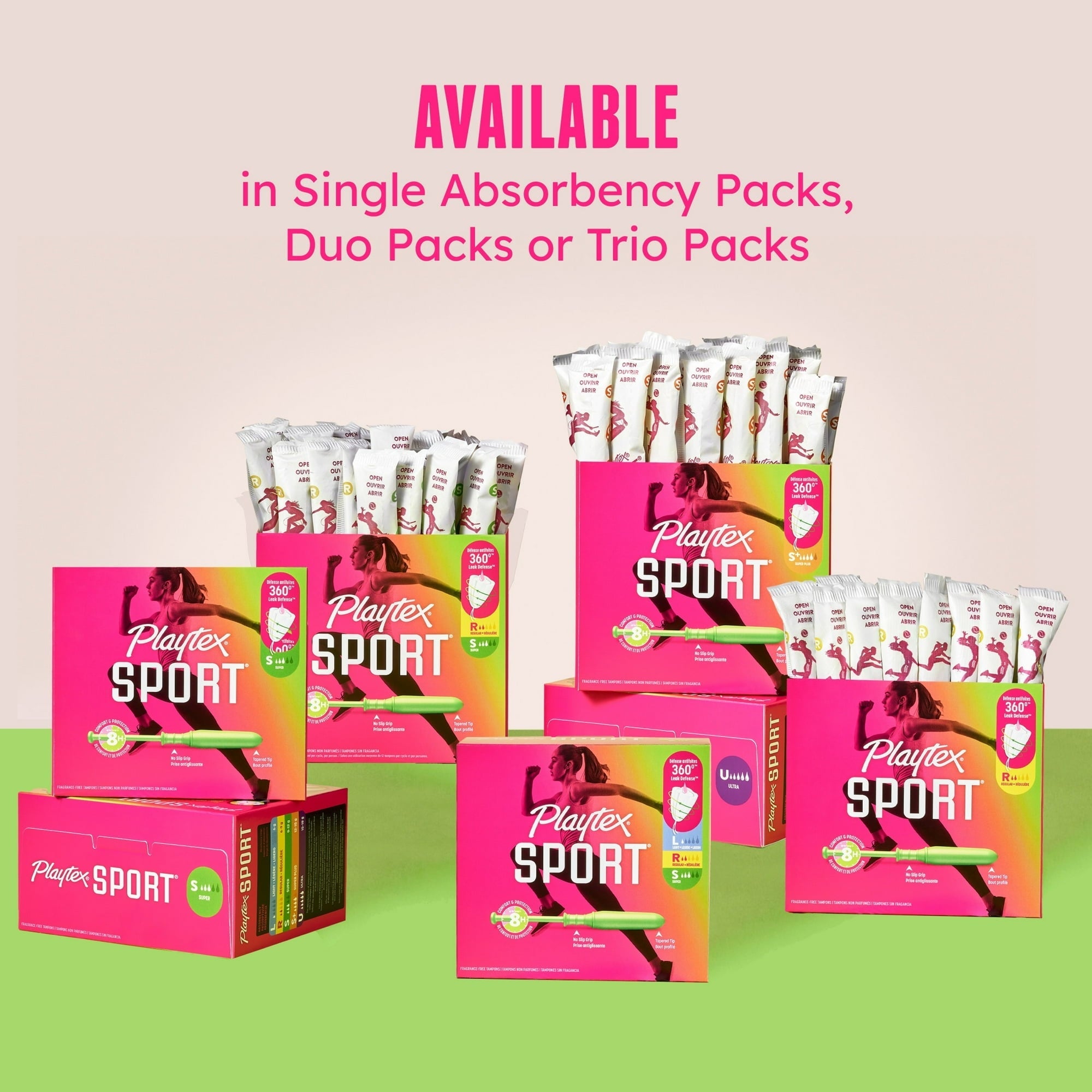 Playtex Sport Tampons, Unscented, Regular (36 Count) (PACK OF 3 )