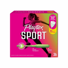 Playtex Sport tampon multipack box, 36 Regular unscented, side view
