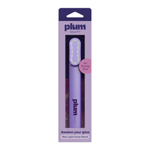 Red light facial wand in Plum Beauty retail box