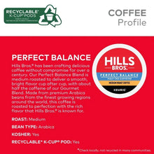 Perfect Balance medium roast coffee profile on recyclable K-Cup pods pack label
