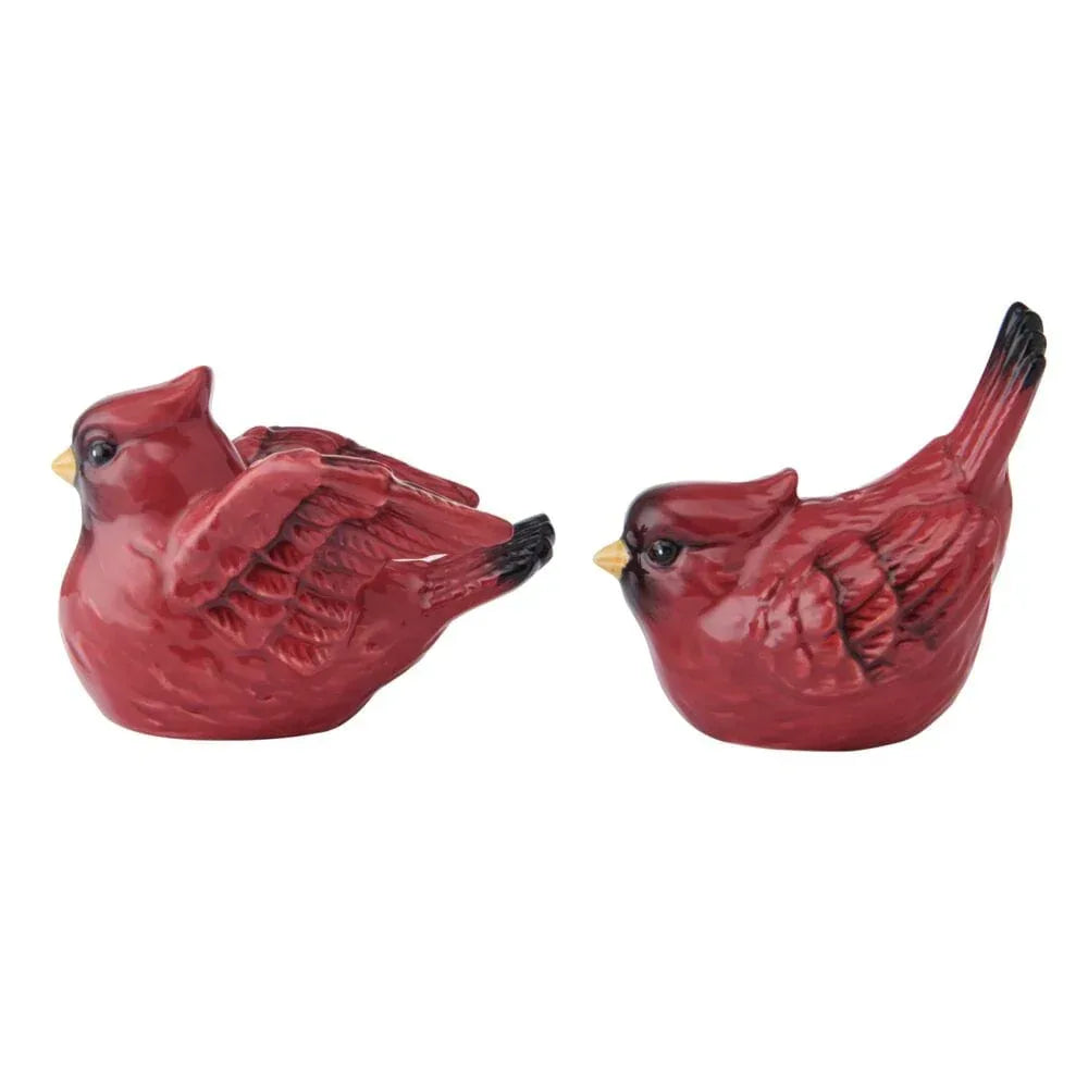 Poinsettia Holiday Cardinal Salt and Pepper Set - USA MEGA SHOP