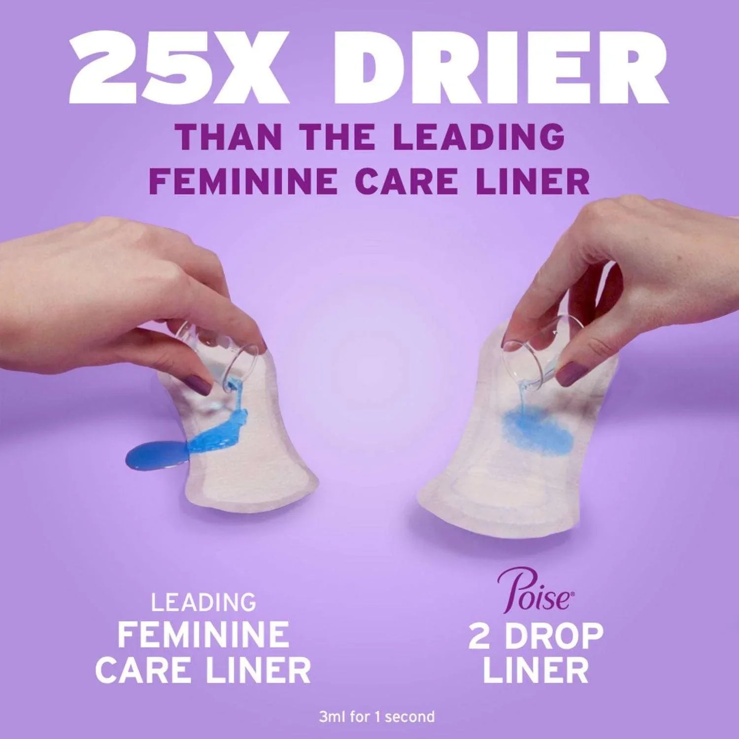 Poise Daily Incontinence Panty Liners, 2 Drop Very Light, 132 ct. - USA MEGA SHOP