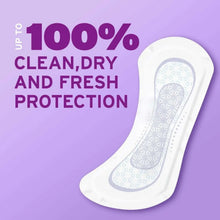 Poise daily liner, thin protective pad with absorbent core shown