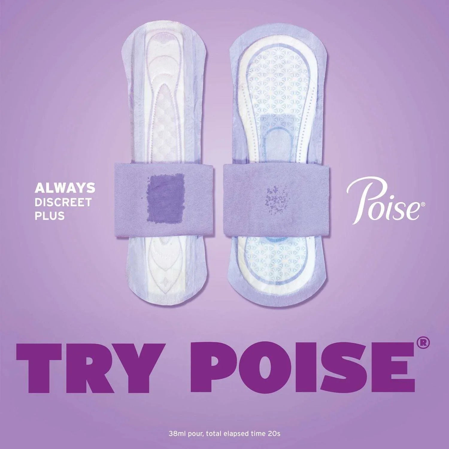 Poise Incontinence Pads, 6 Drop Ultimate Absorbency, 96 ct. - USA MEGA SHOP
