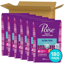 Poise Ultra Thin incontinence pads, long length, open 180-count multipack