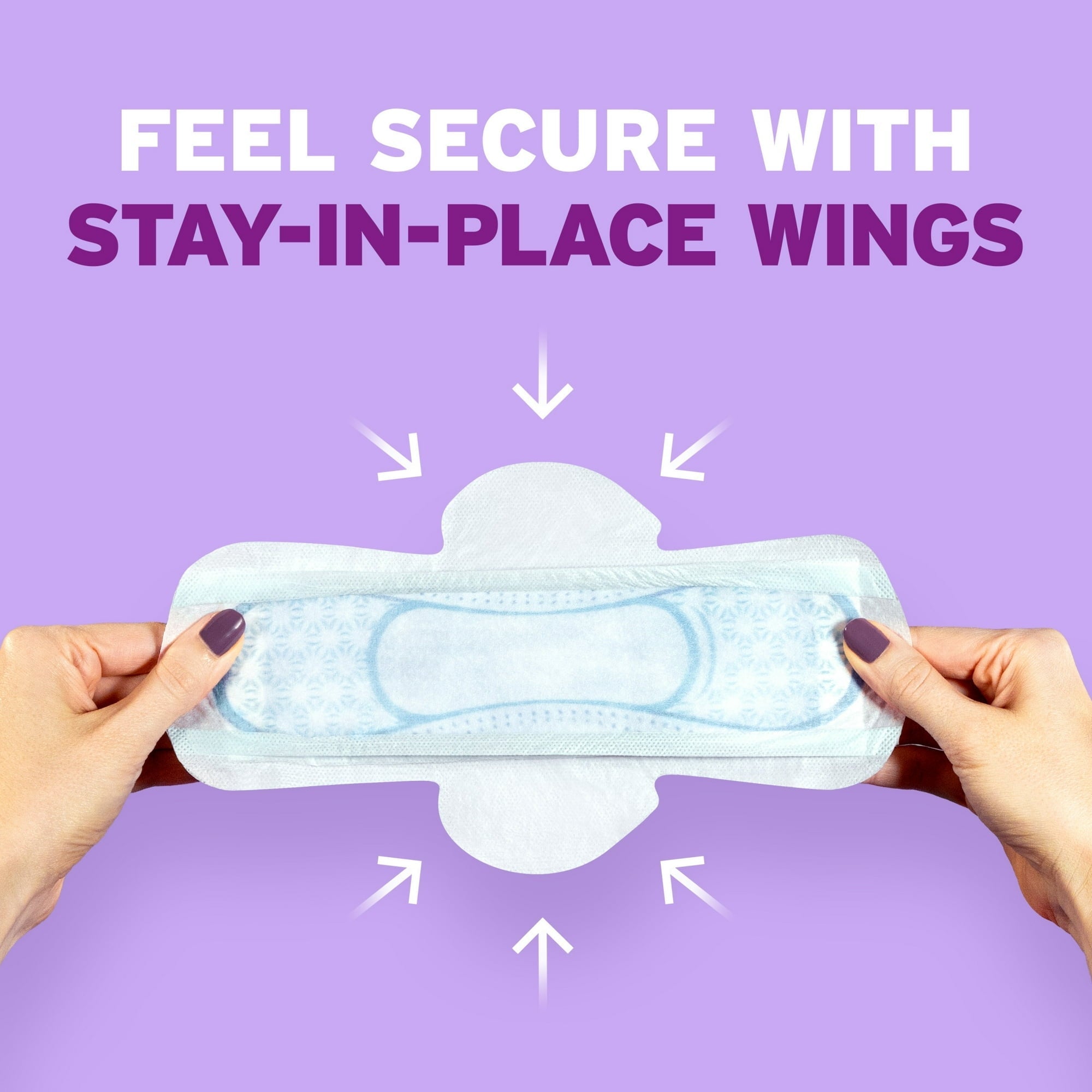 Poise Ultra Thin Incontinence Pads with Wings, 4 Drop Moderate Absorbency, 54 Count
