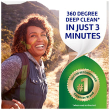Dental cleanser marketing panel with 360-degree deep clean claim and doctor-recommended badge