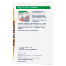 Dental cleanser tablets pack back panel with usage directions and ingredient information