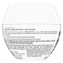 POND’S Clarant B3 face cream jar, white back panel with ingredient text, pink lid