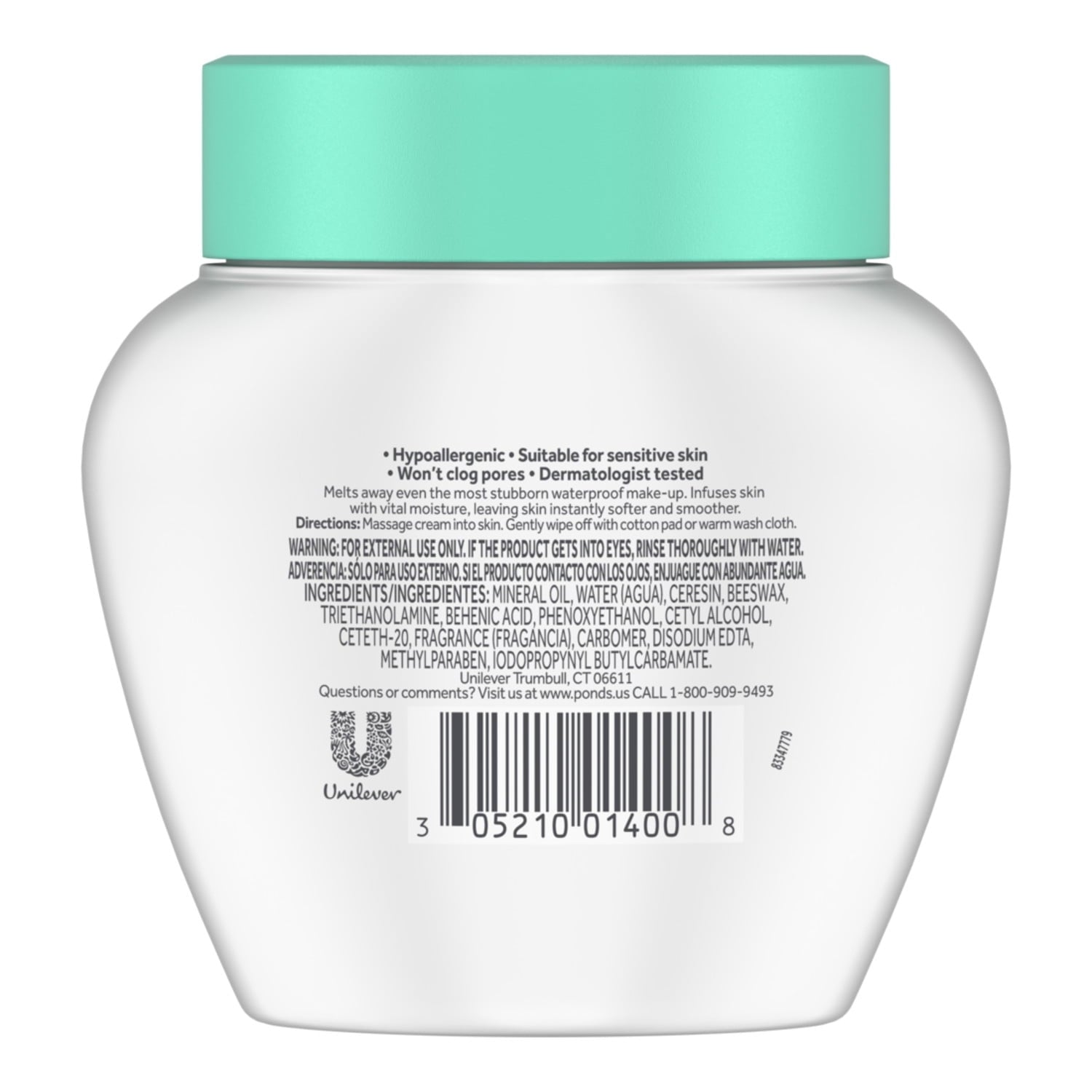 POND’S Cold Cream Cleanser, Hydrating Makeup Remover & Deep Cleansing Face Cream – 6.1 oz