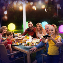 Light-up LED pool game balls, multicolor glowing round spheres for outdoor pool parties