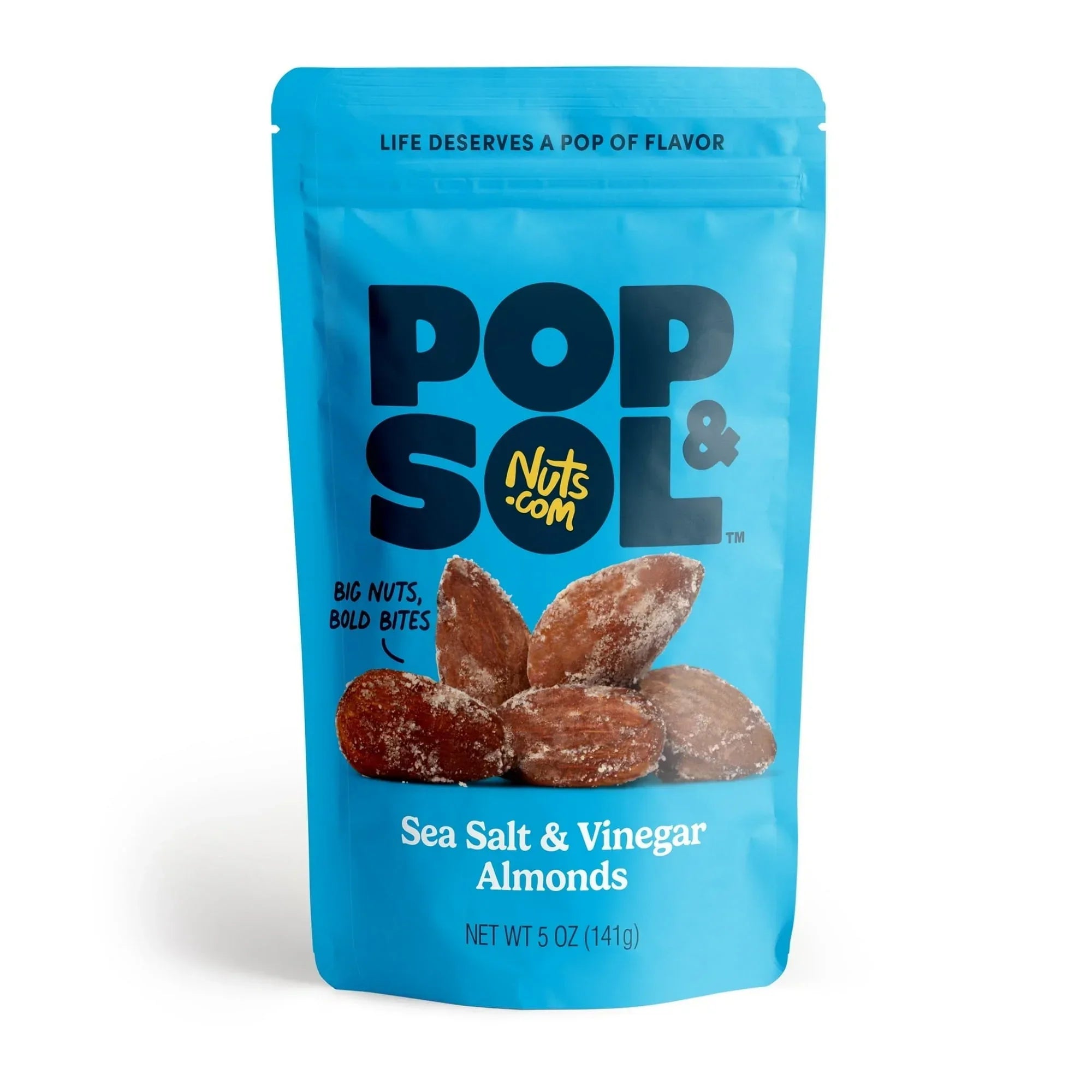 Pop & Sol by Nuts.com, Jalapeño Cashews, 4 oz Bag