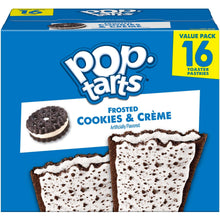 Pop-Tarts frosted cookies and creme toaster pastries box, value pack of 16