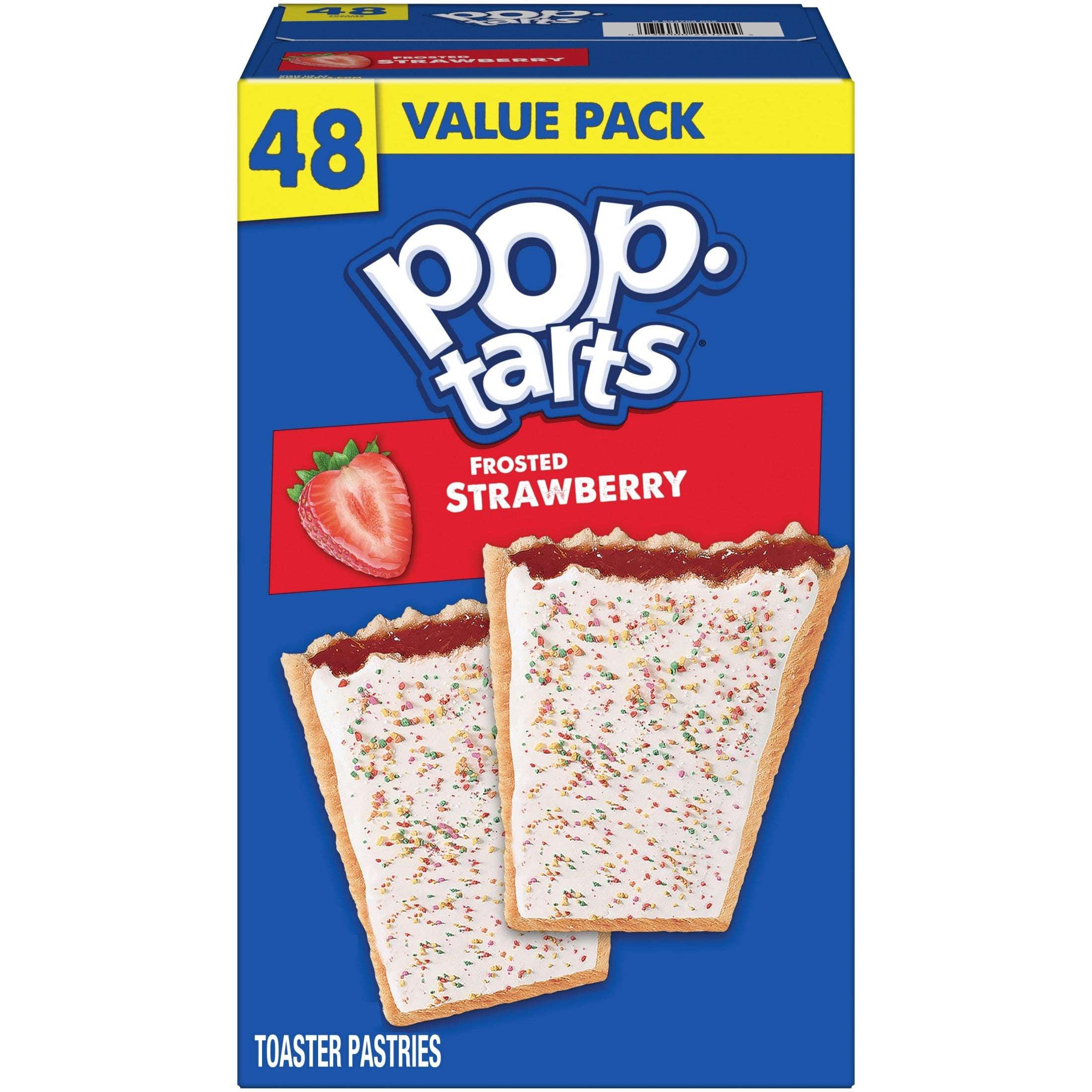 Pop-Tarts Frosted Strawberry Toaster Pastries, Breakfast Foods, Shelf-Stable, 13.5 oz (8 Count)