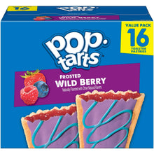 Frosted wild berry toaster pastry value pack box with 16-count label