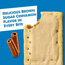 Frosted brown sugar cinnamon toaster pastry with icing and browned edges