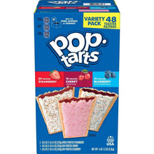 Pop-Tarts frosted variety pack box with 3 flavors shown on front