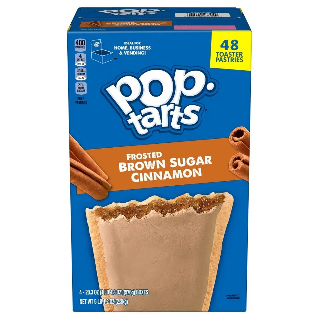 Pop-Tarts, Frosted Brown Sugar Cinnamon, 48-count - USA MEGA SHOP