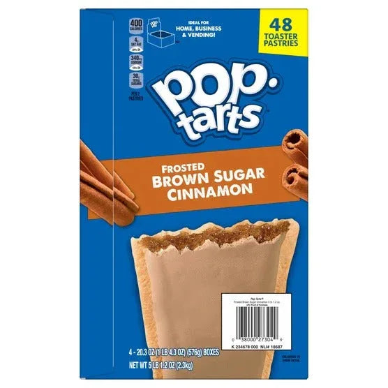 Pop-Tarts, Frosted Brown Sugar Cinnamon, 48-count - USA MEGA SHOP