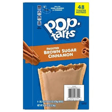 Pop-Tarts frosted brown sugar cinnamon pastry box front with barcode