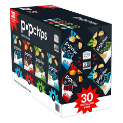 Popchips Potato Chips Snack Packs, Variety Pack, 0.8 oz, 30-count - USA MEGA SHOP