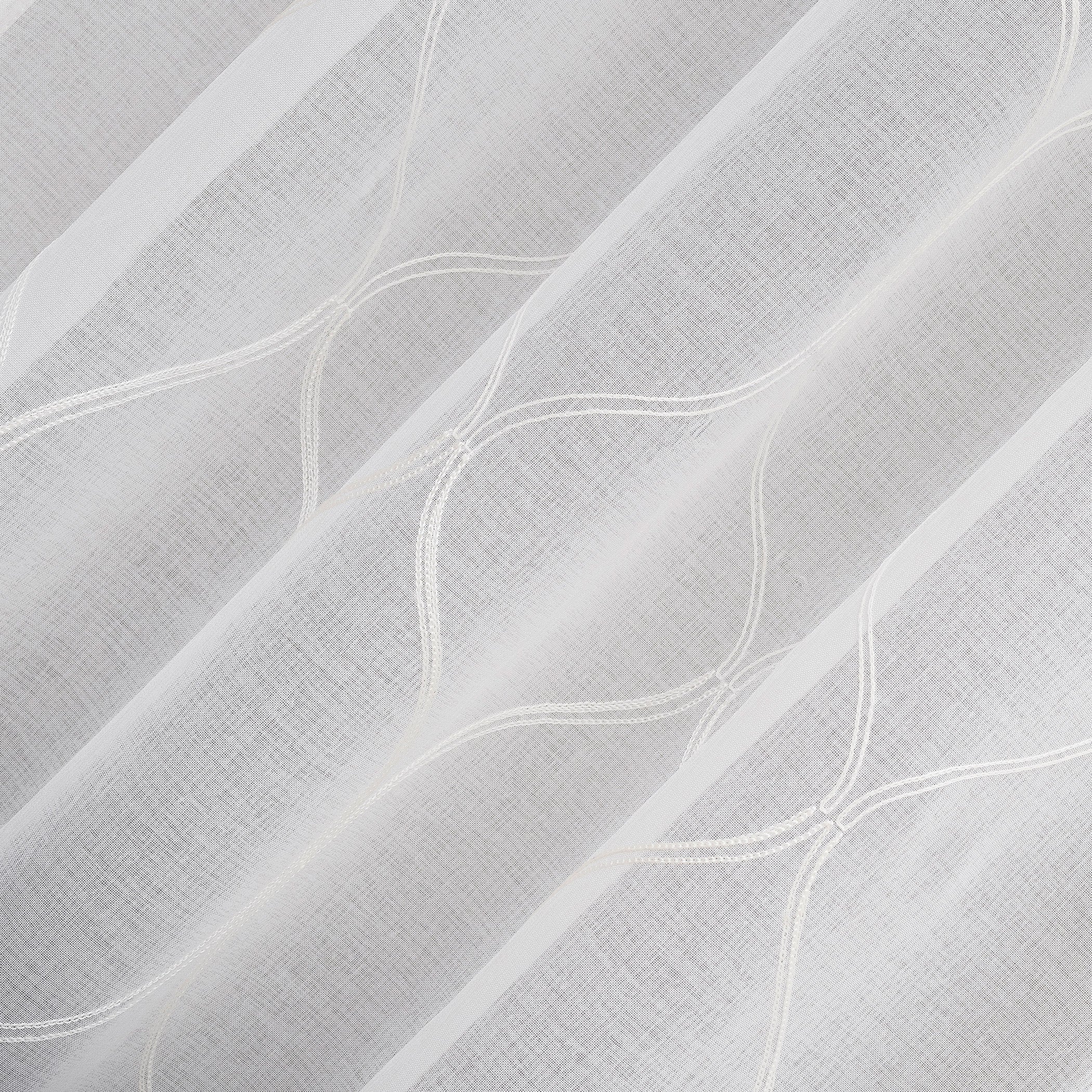 Portside Embroidered Trellis Sheer Curtains, 2-pack